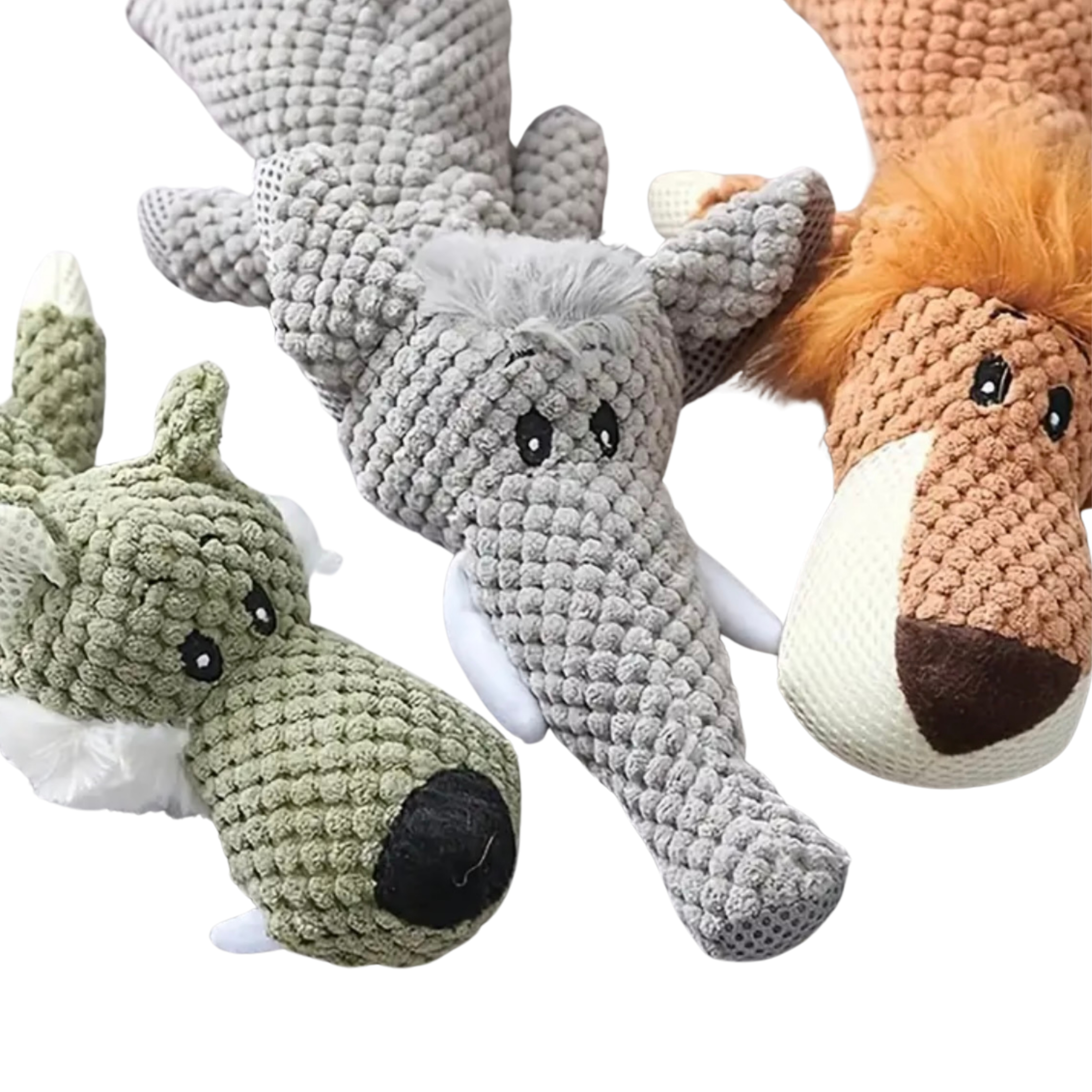 Peluche Interattivo a Forma di Leone🦁, Elefante🐘e Lupo🐺