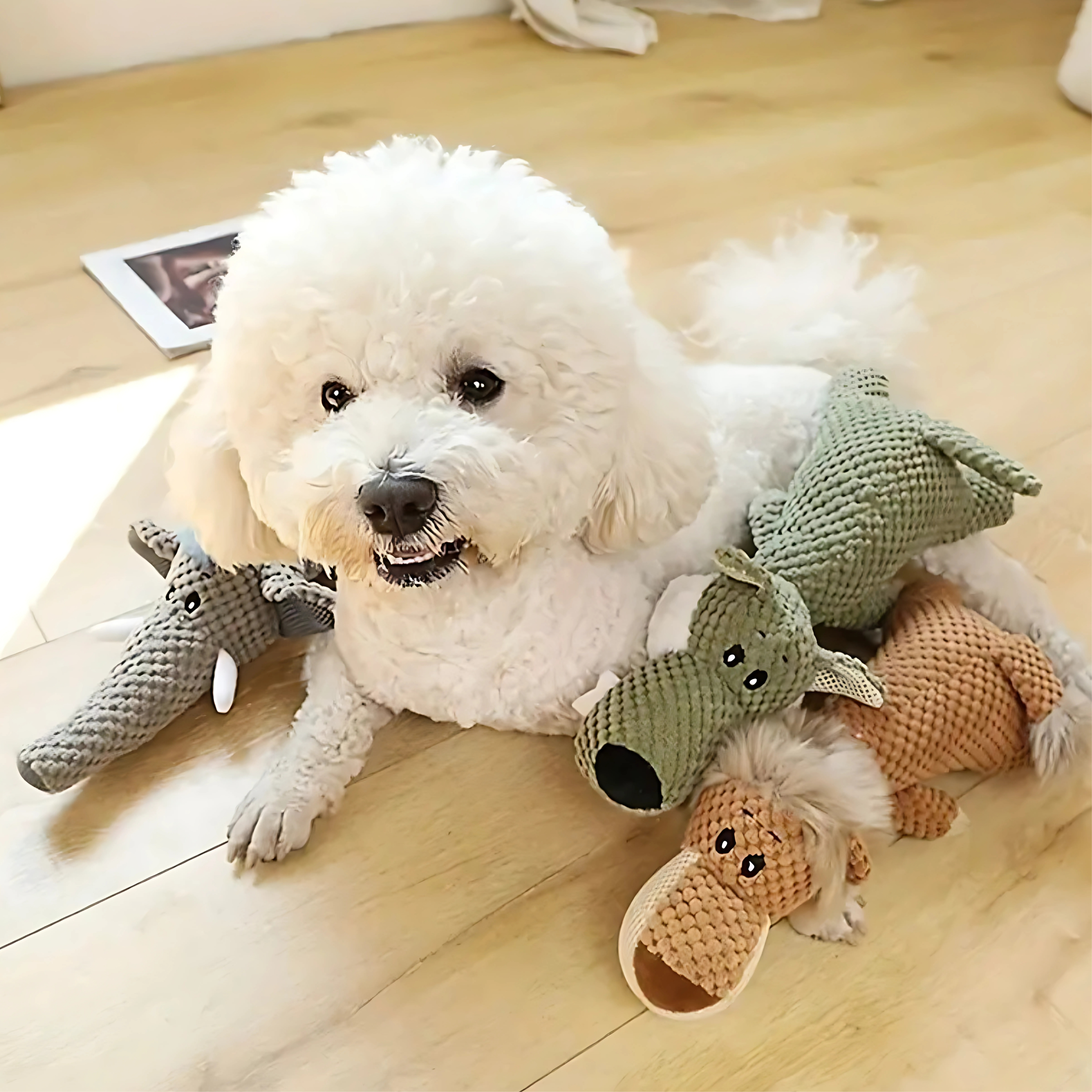 Peluche Interattivo a Forma di Leone🦁, Elefante🐘e Lupo🐺