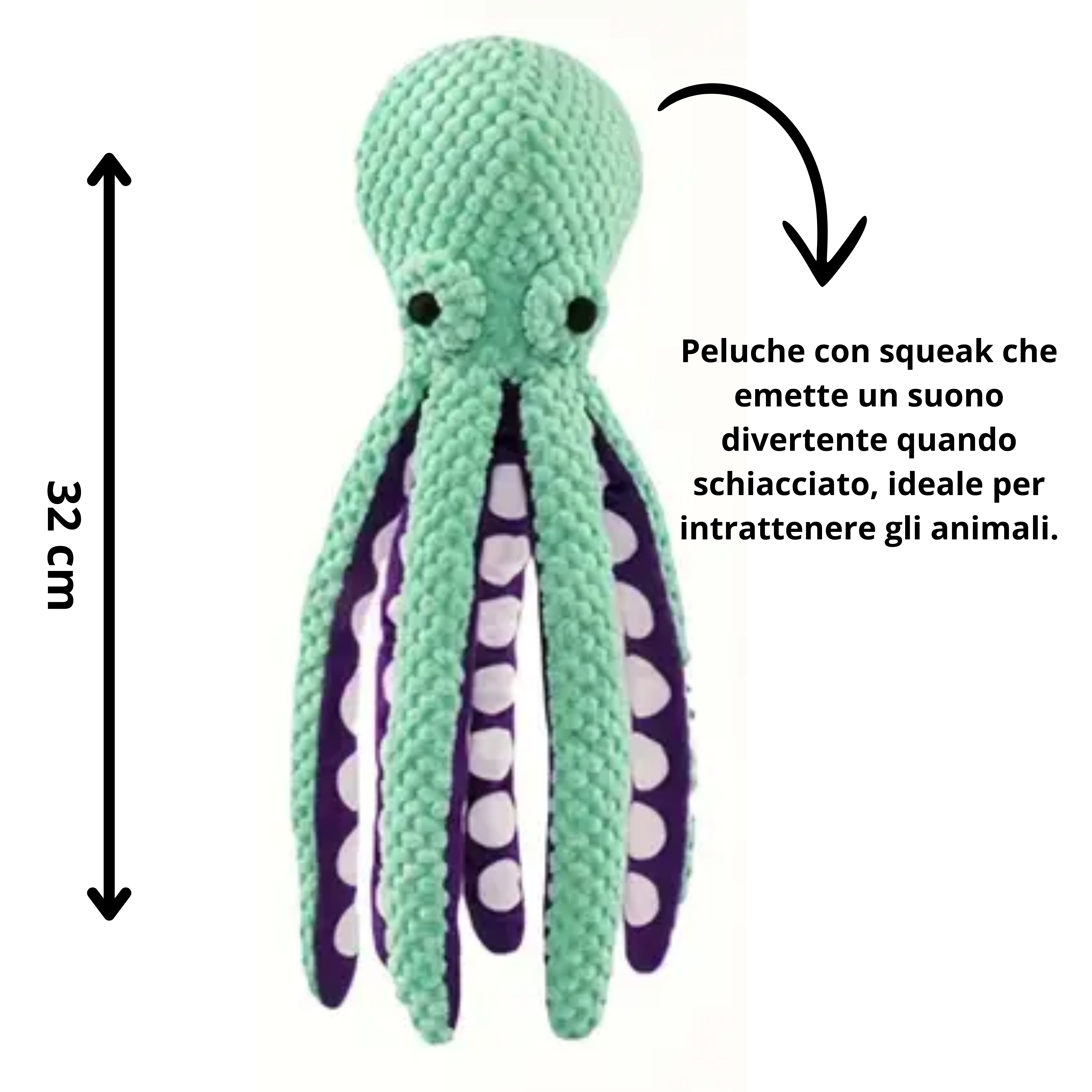 Peluche Interattivo a Forma di Polpo 🦑