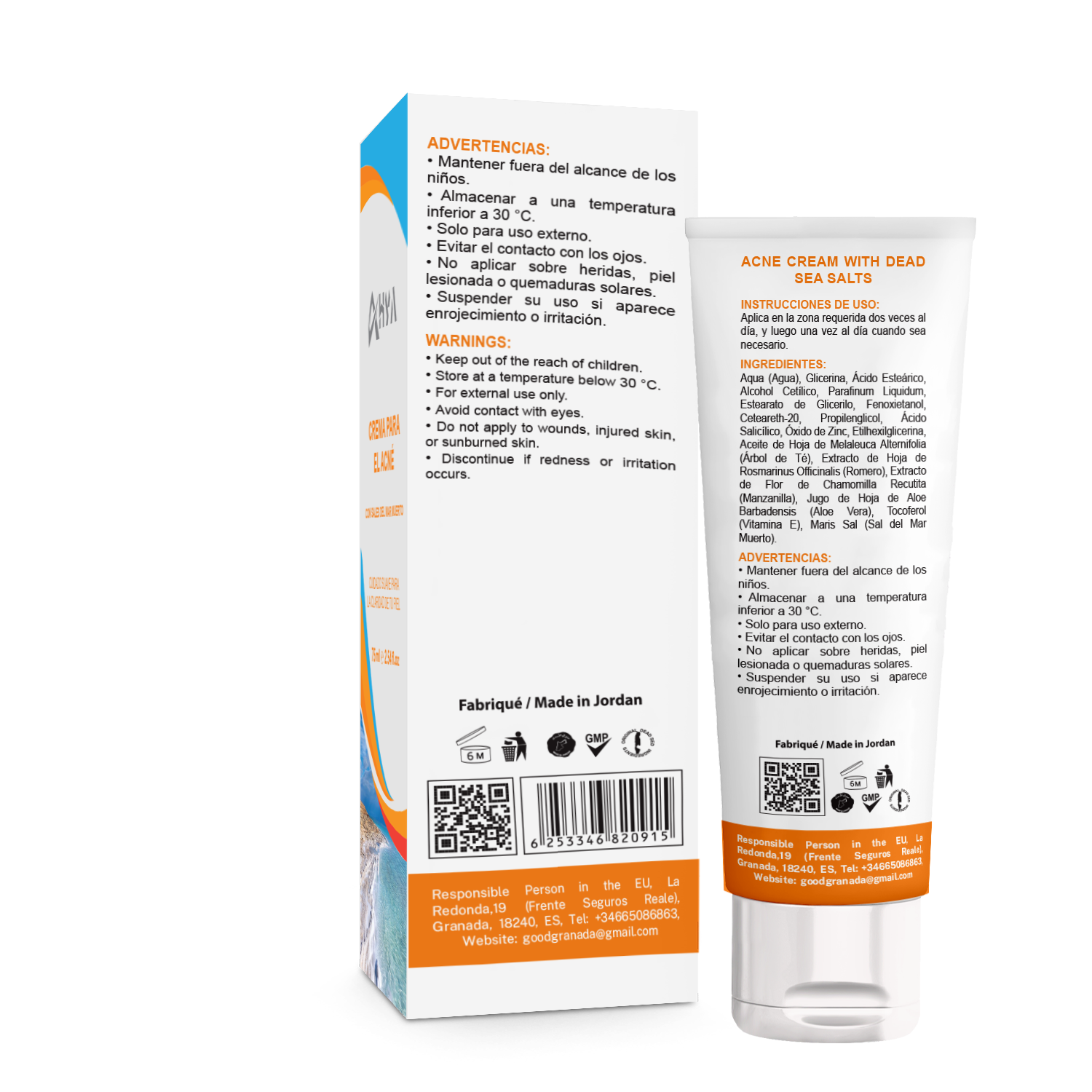 Acne Cream with Dead Sea Salts