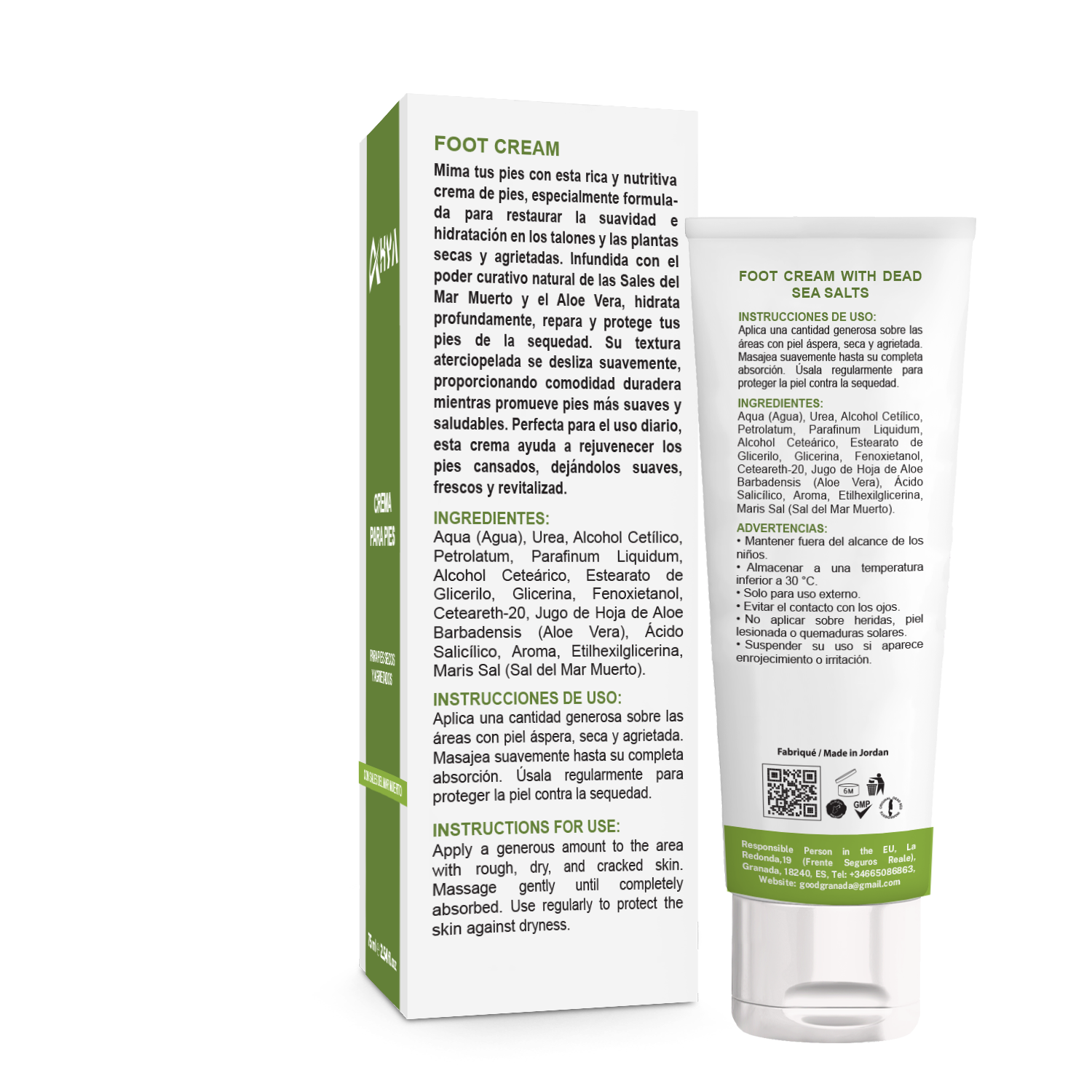 Foot Cream with Dead Sea Salts