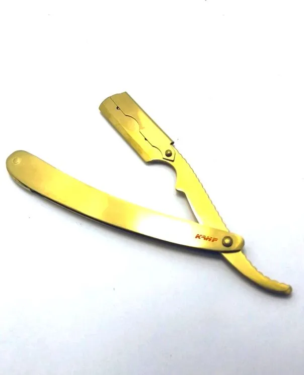 Gold-Plated Straight Razor