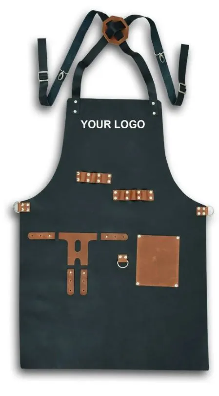 Leather and Canvas  Apron