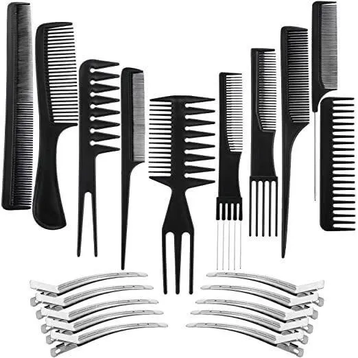 Hair Styling Comb and Clip Set