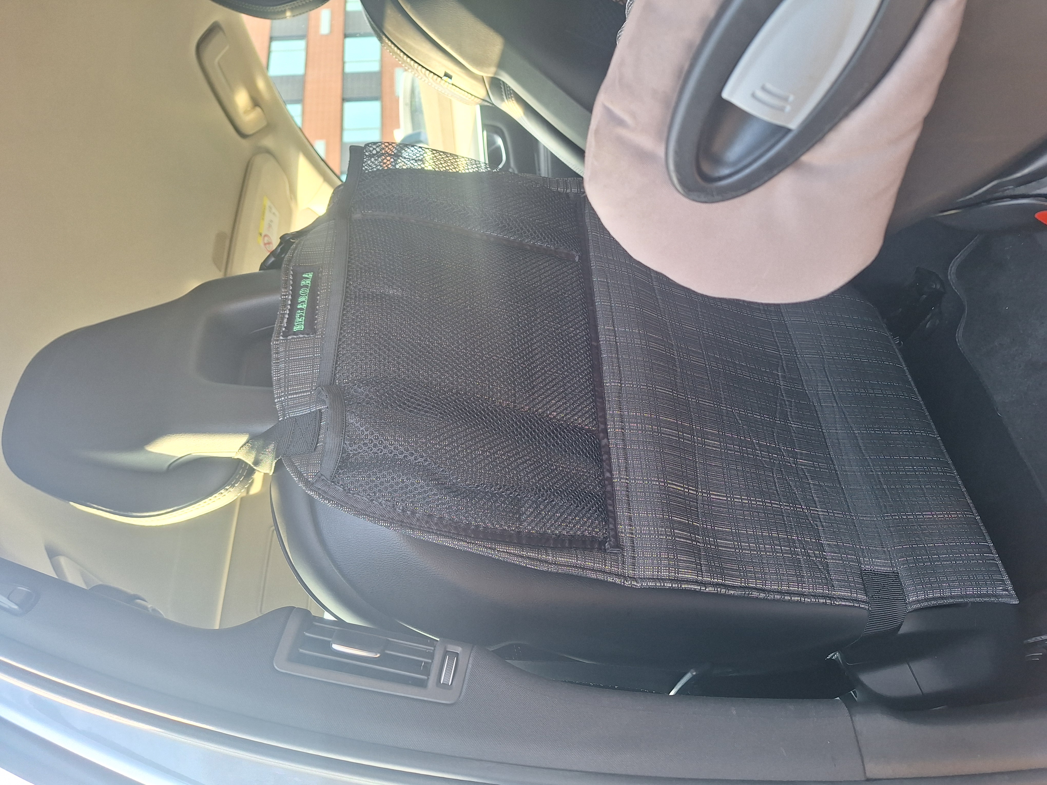 Automobilio sėdynės nugarinės dalies apsauga