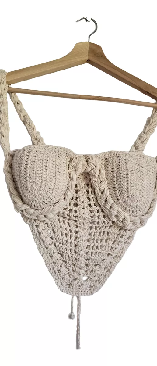 Top Trenza Crochet Talle 90