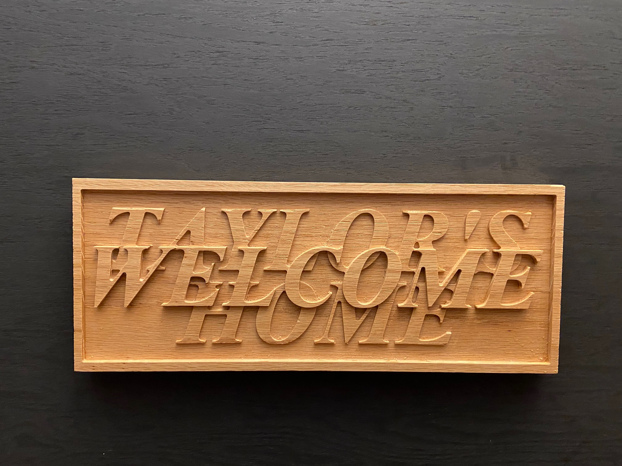 Custom Welcome Home Plaque