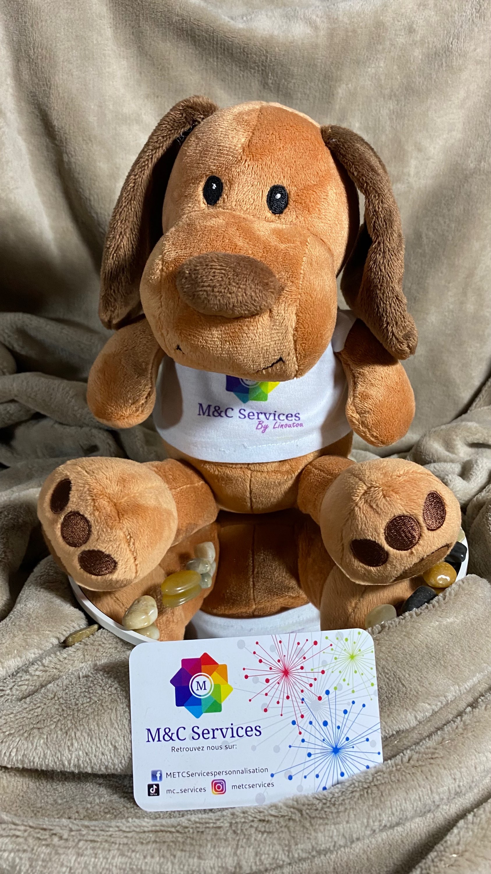 Linoutou le toutou peluche personnalisée