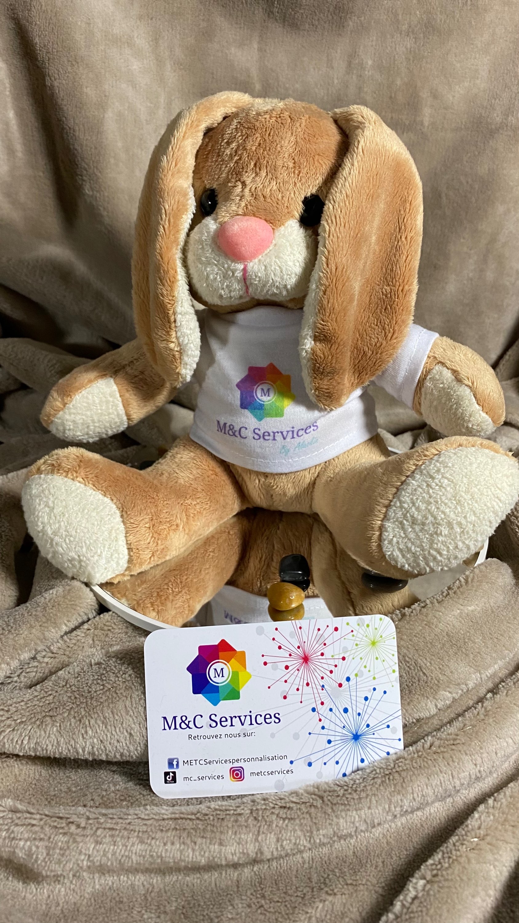 Alaskin le lapin peluche personnalisée