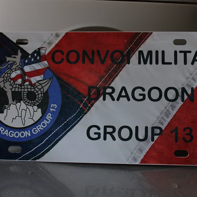 Plaque de voiture métal personnalisée
