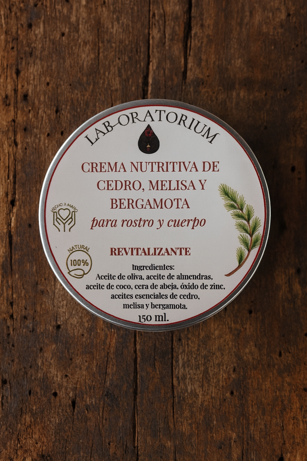 Crema Nutritiva de Cedro, Melisa y Bergamota 