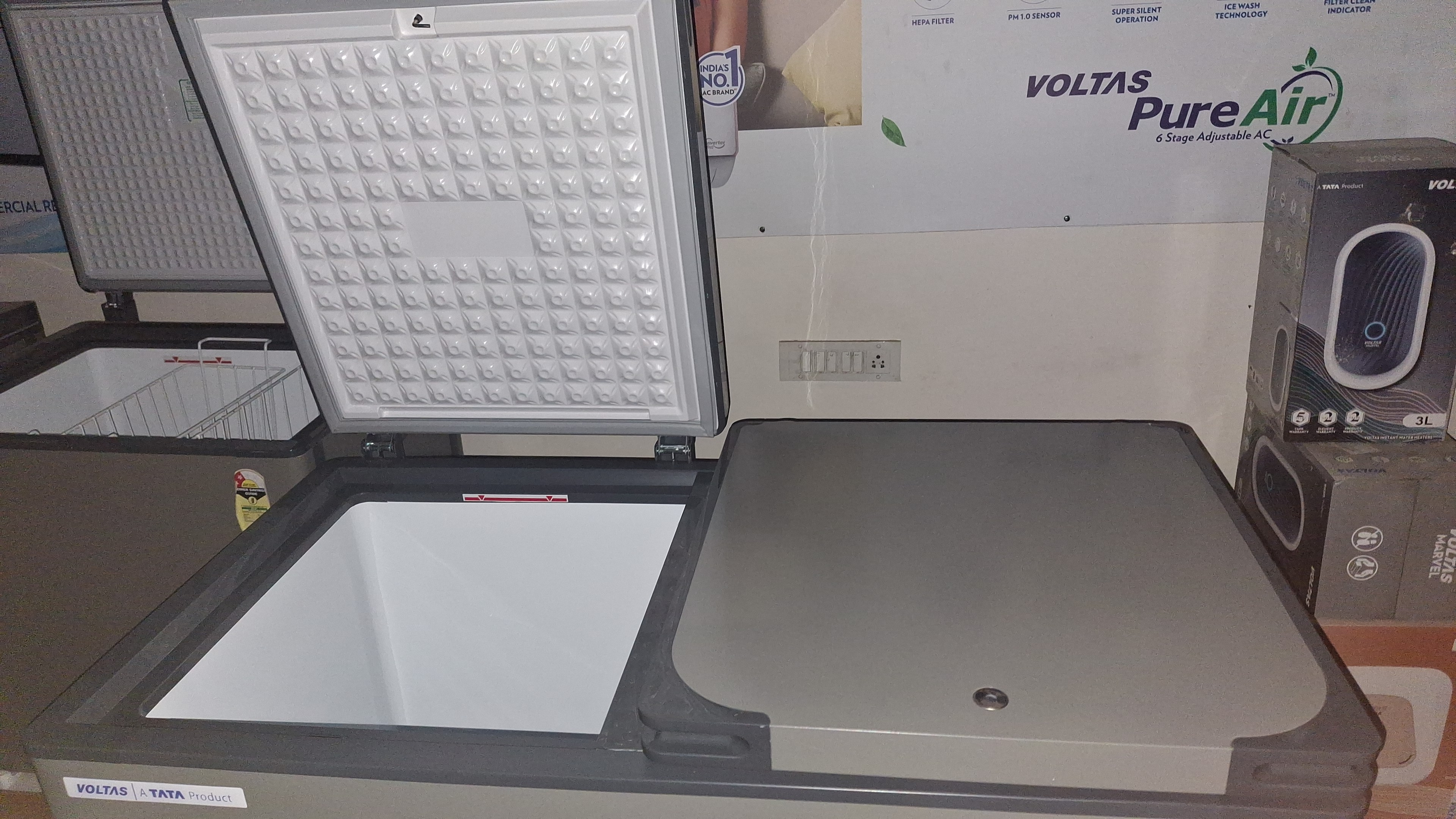 Voltas combo cooler cum freezer/ Dual Compartment Chest Freezer