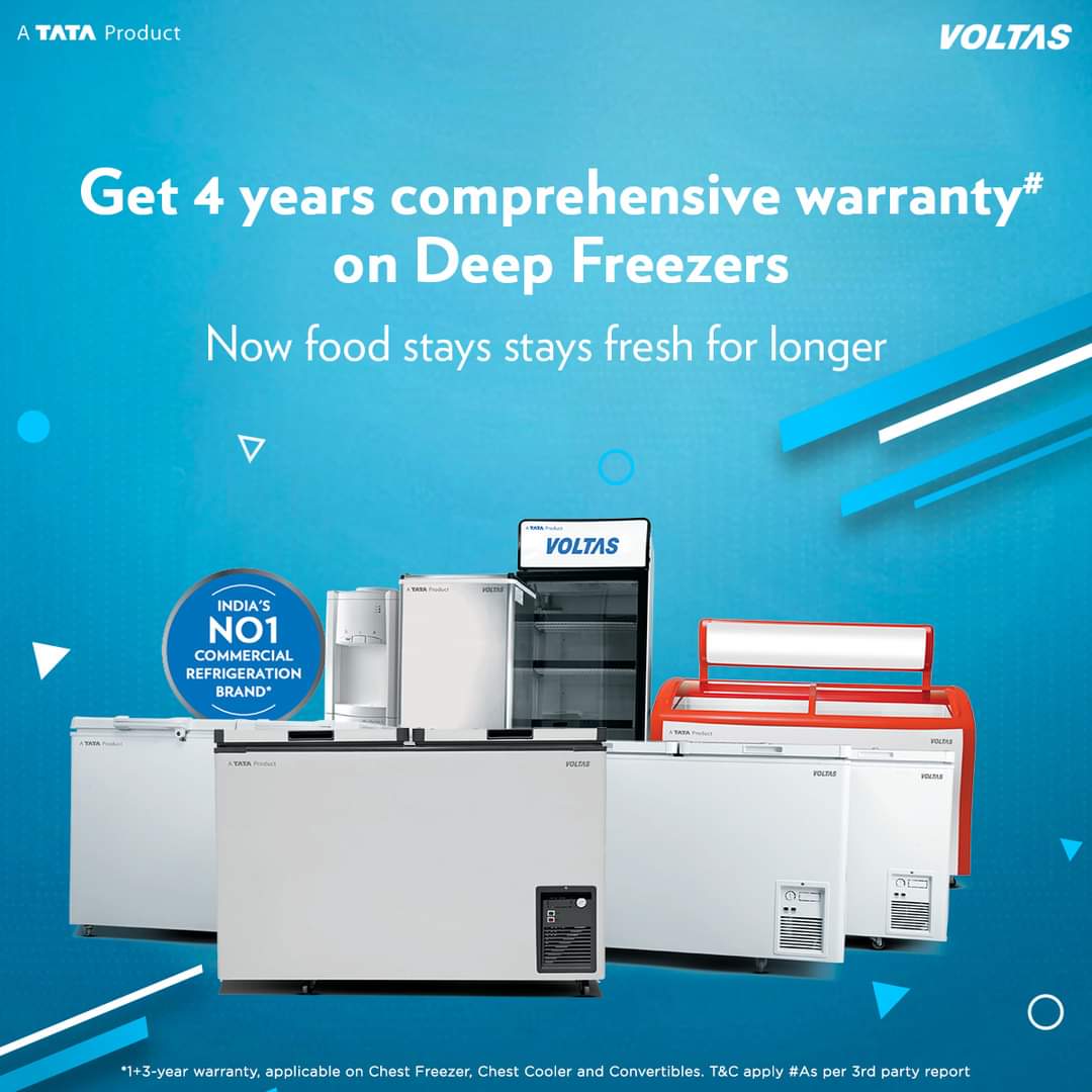 Voltas combo cooler cum freezer/ Dual Compartment Chest Freezer