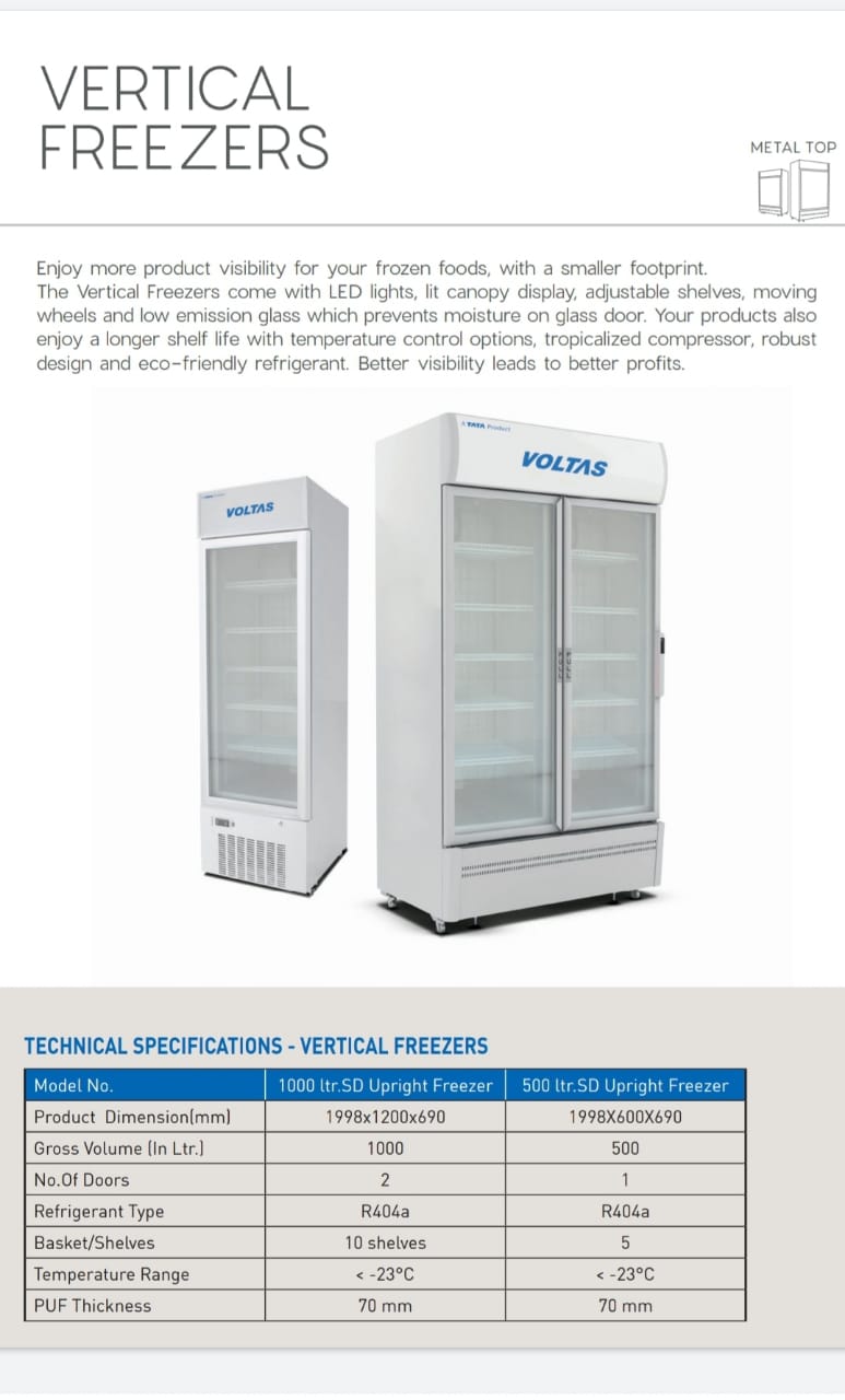 Vertical Freezers