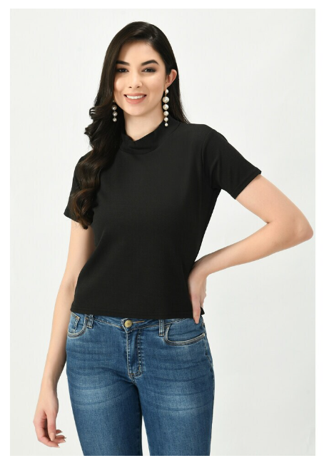 ARBITER COLLECTION Women's Cotton Solid H/S T-Shirt