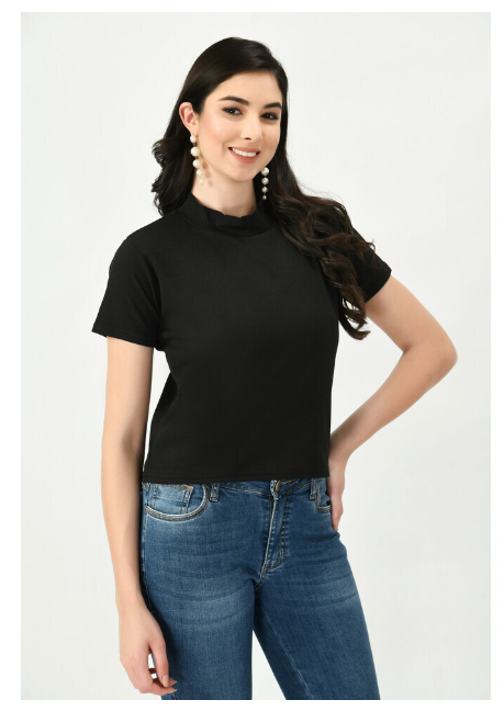 ARBITER COLLECTION Women's Cotton Solid H/S T-Shirt