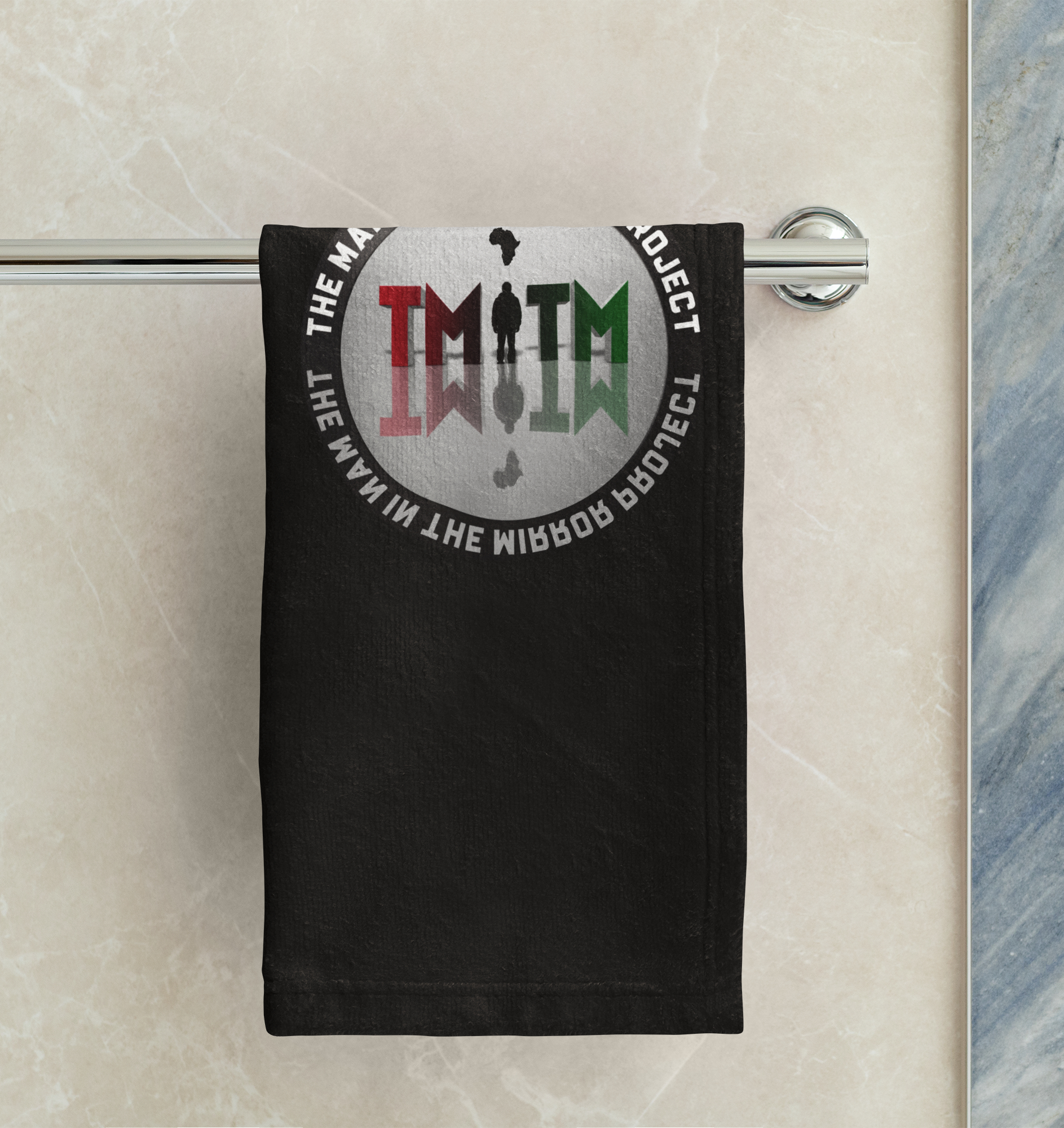 The Man in the Mirror project Logo - Hand Towel