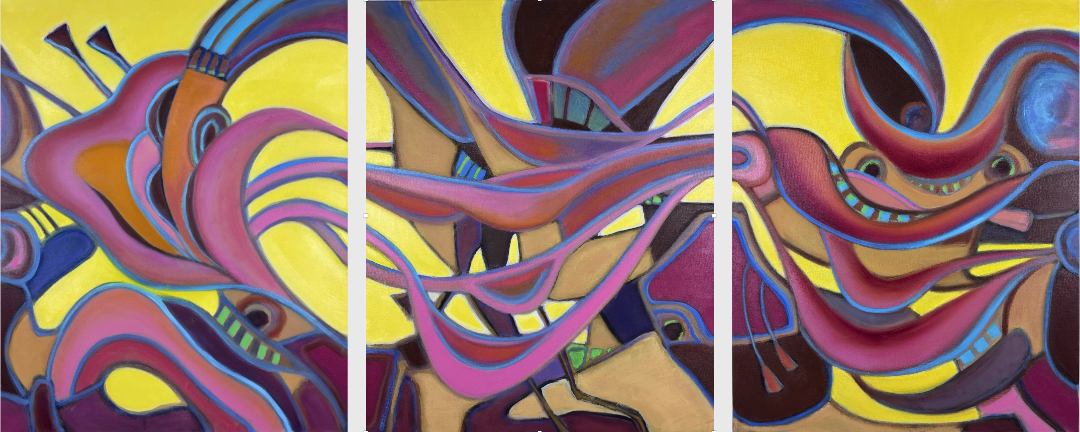 Native Dancer Triptych