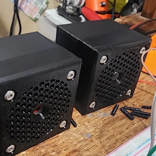 53 mm Speaker Box STL Downloadable File