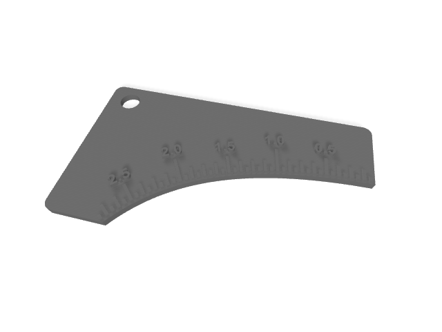 Spur Gauge Downloadable STL file