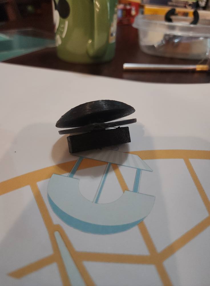 Black Eyes 50mm 3d printed 1 set of 2