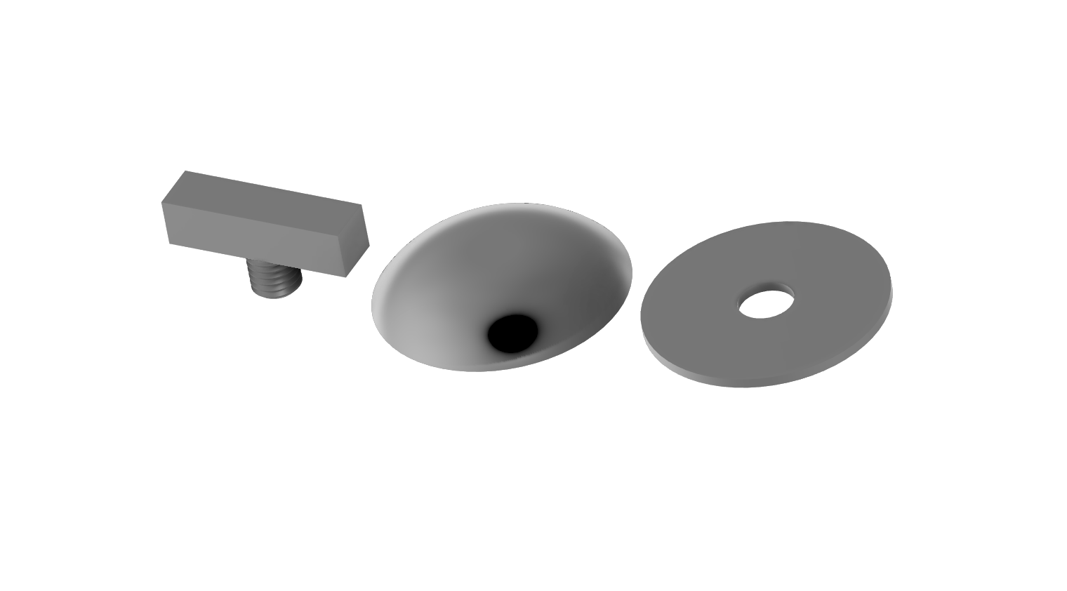 Black Eyes 50mm 3d printed 1 set of 2