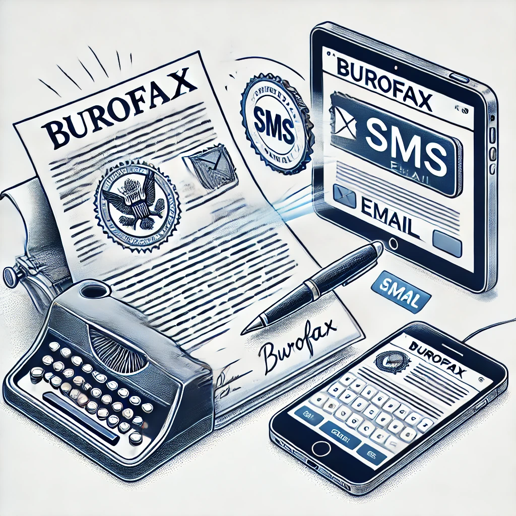 Envío de burofax + SMS + mail, con certificado de contenido y acuse de recibo, invitando a mediación al otro conciliante