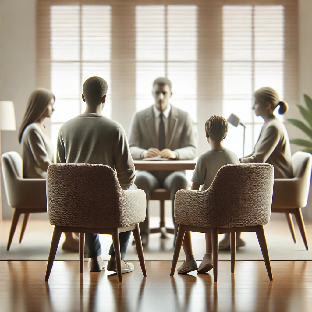 Sesión de coordinación parental y seguimiento del caso de conflicto familiar