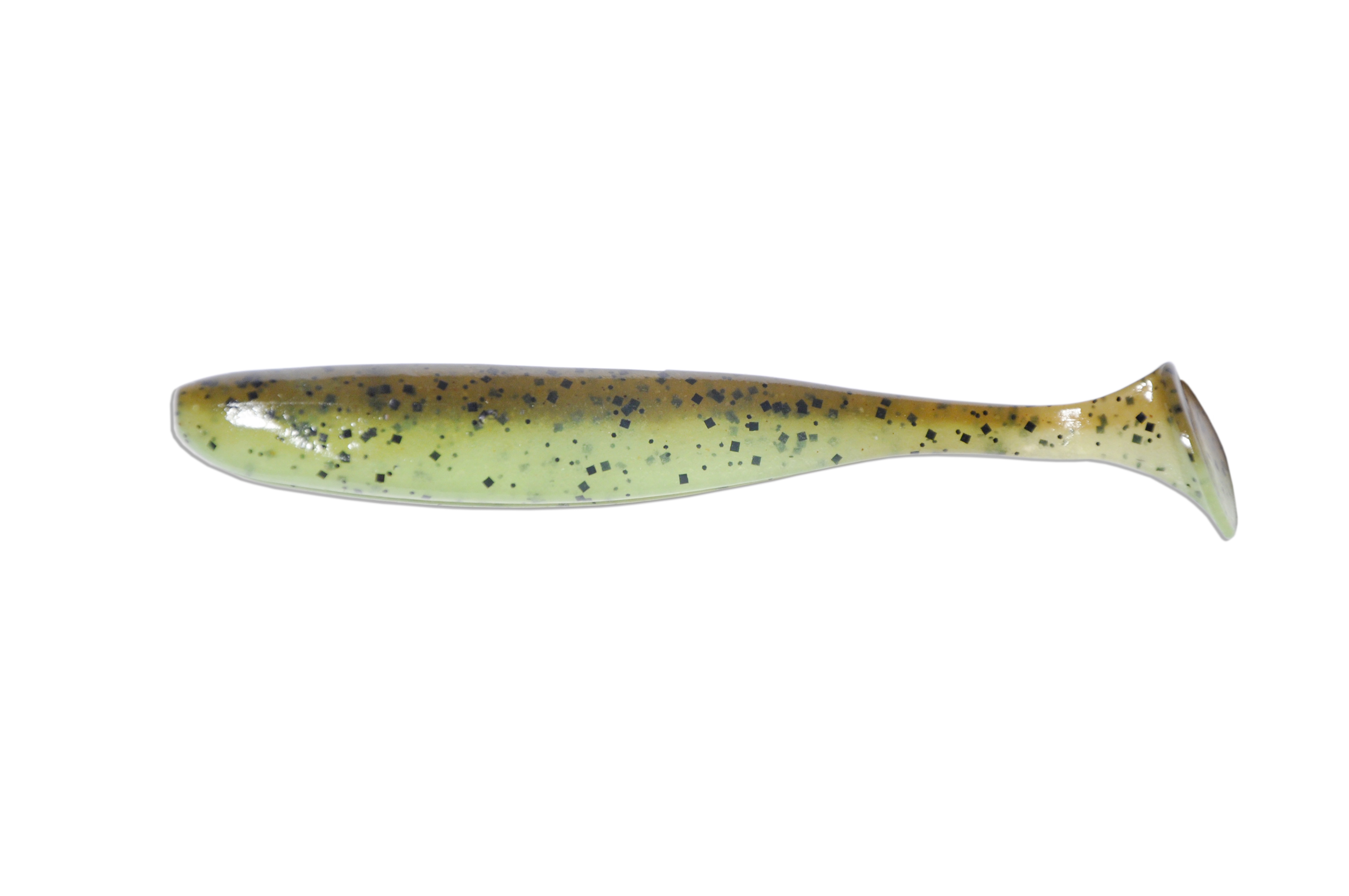 Keitech Easy Shiner 4"_#401_Green Pumpkin Chartreuse