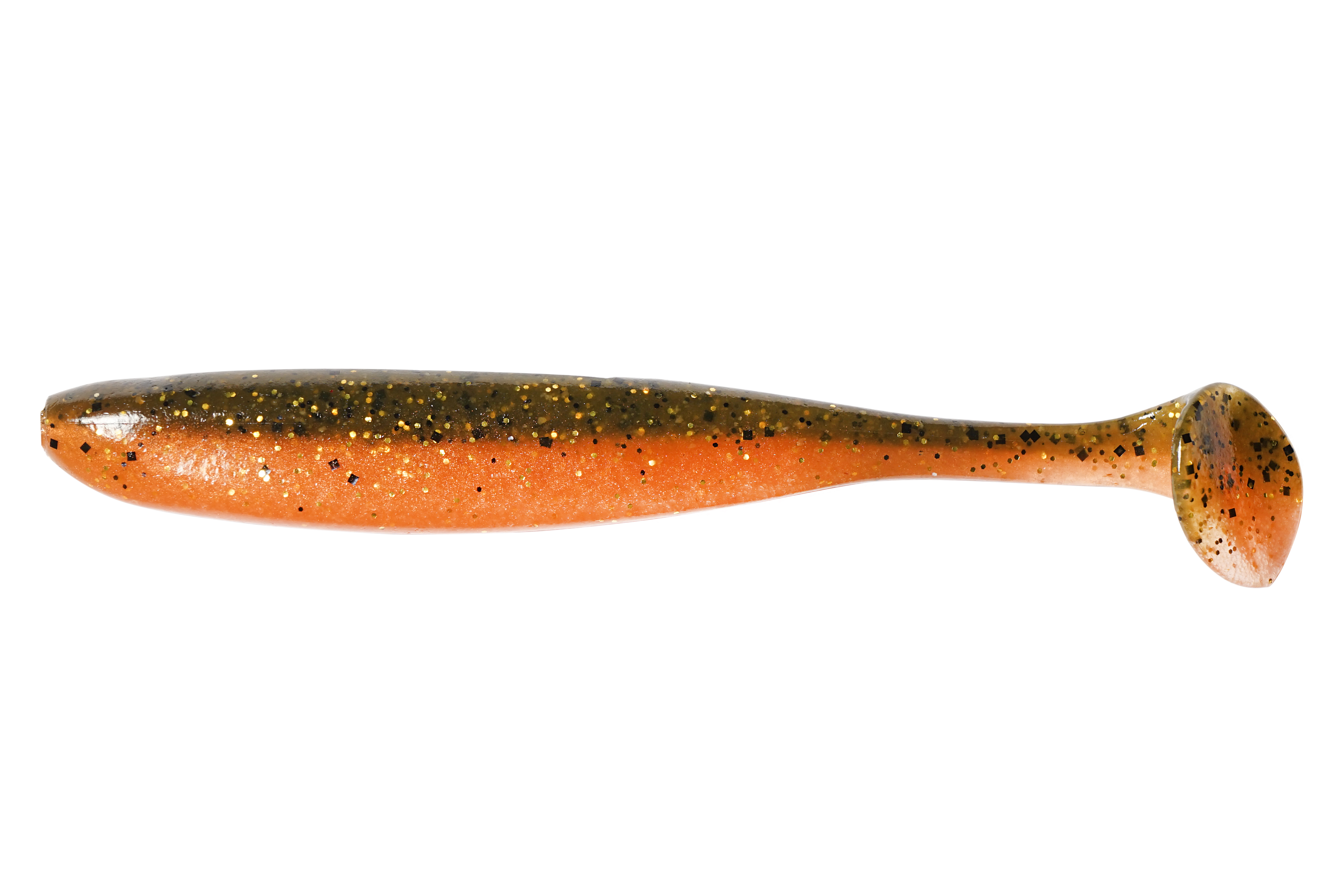 Keitech Easy Shiner 2"_#520_Green Pumpkin Orange Gold