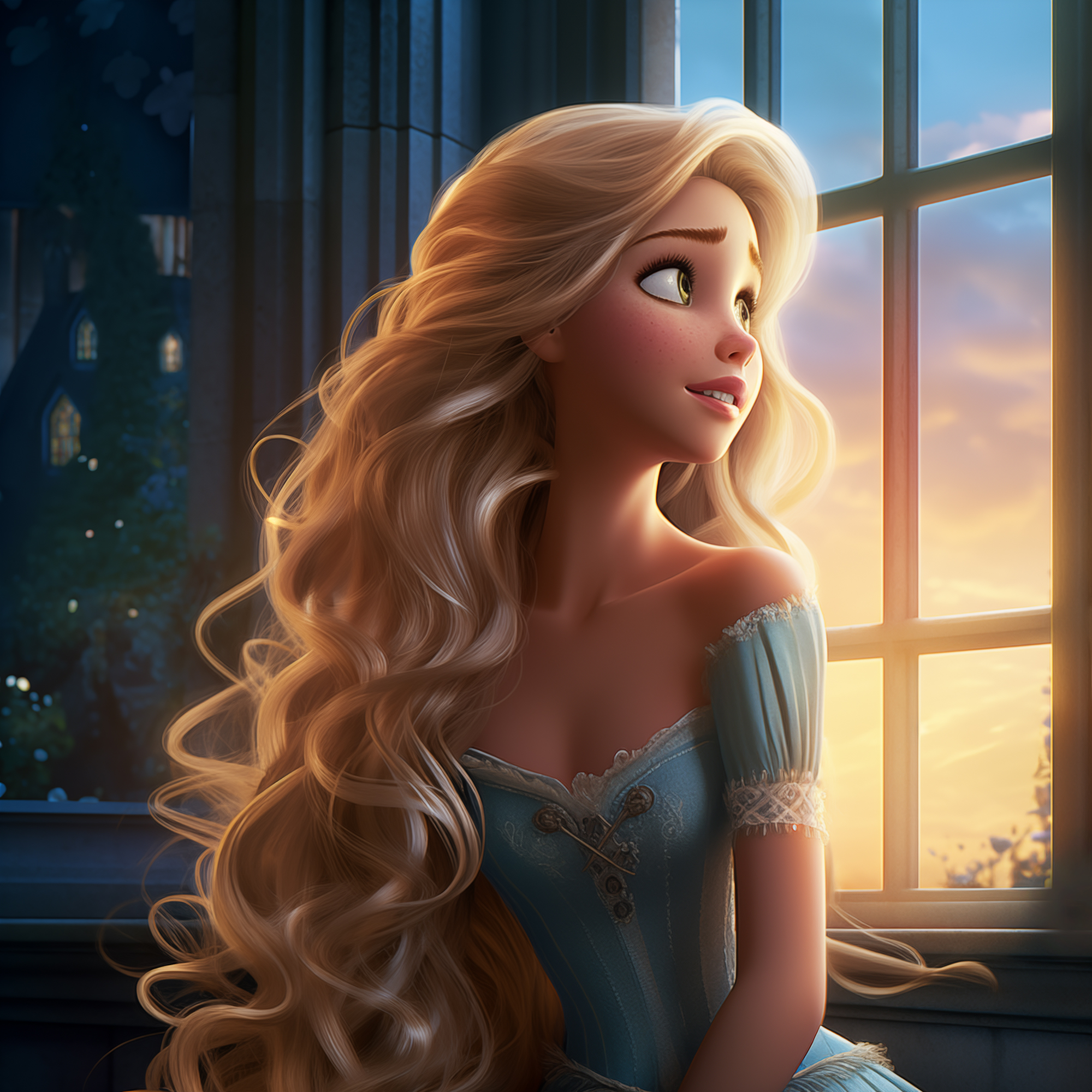 Looking from the inside out 17x17 print on high-quality artboard with UV ray laminate coating no glass required