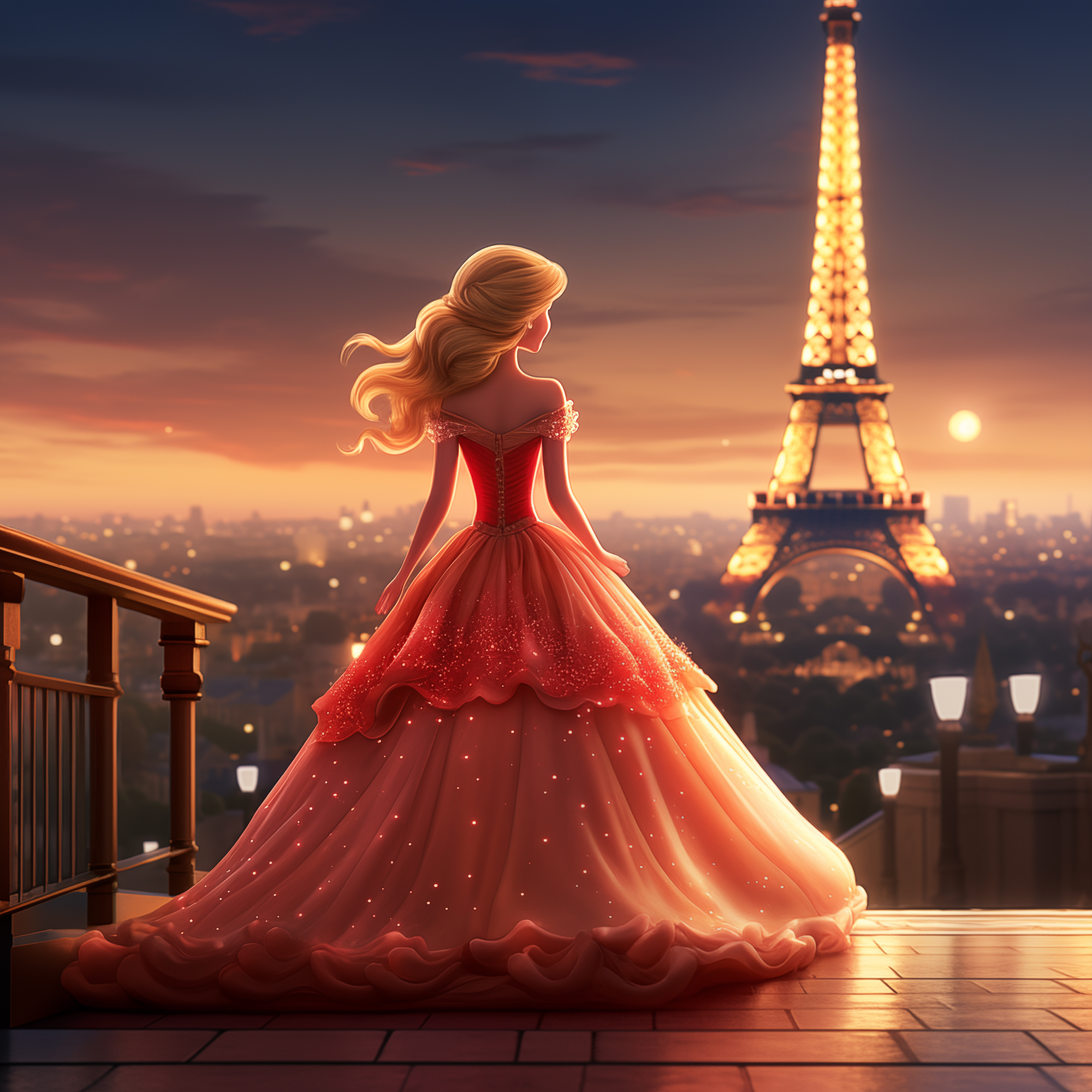 Paris dreams 17x17 print on high-quality artboard with UV ray laminate coating no glass required.