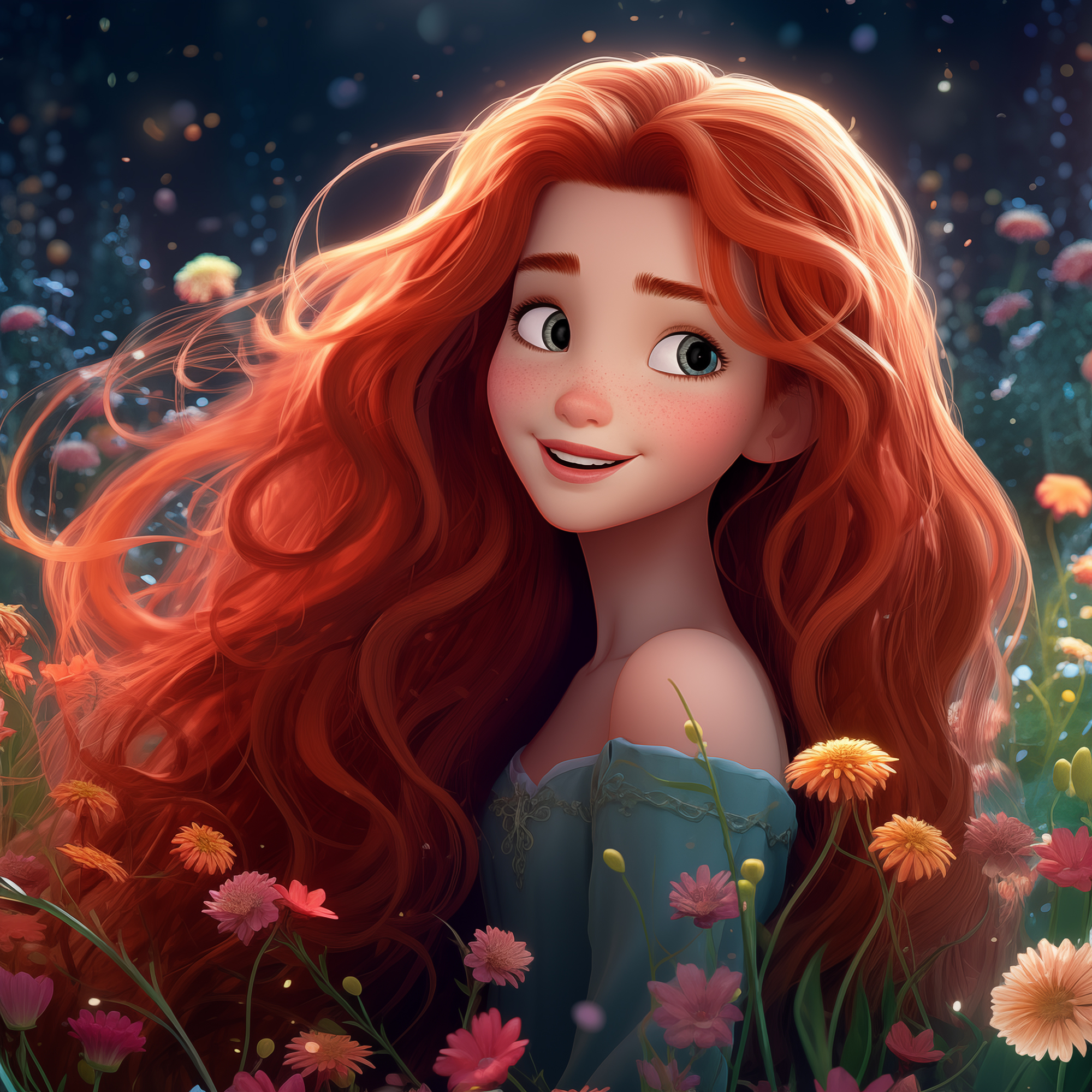 Princess Rosie 17x17 print on high-quality artboard with UV ray laminate coating no glass required