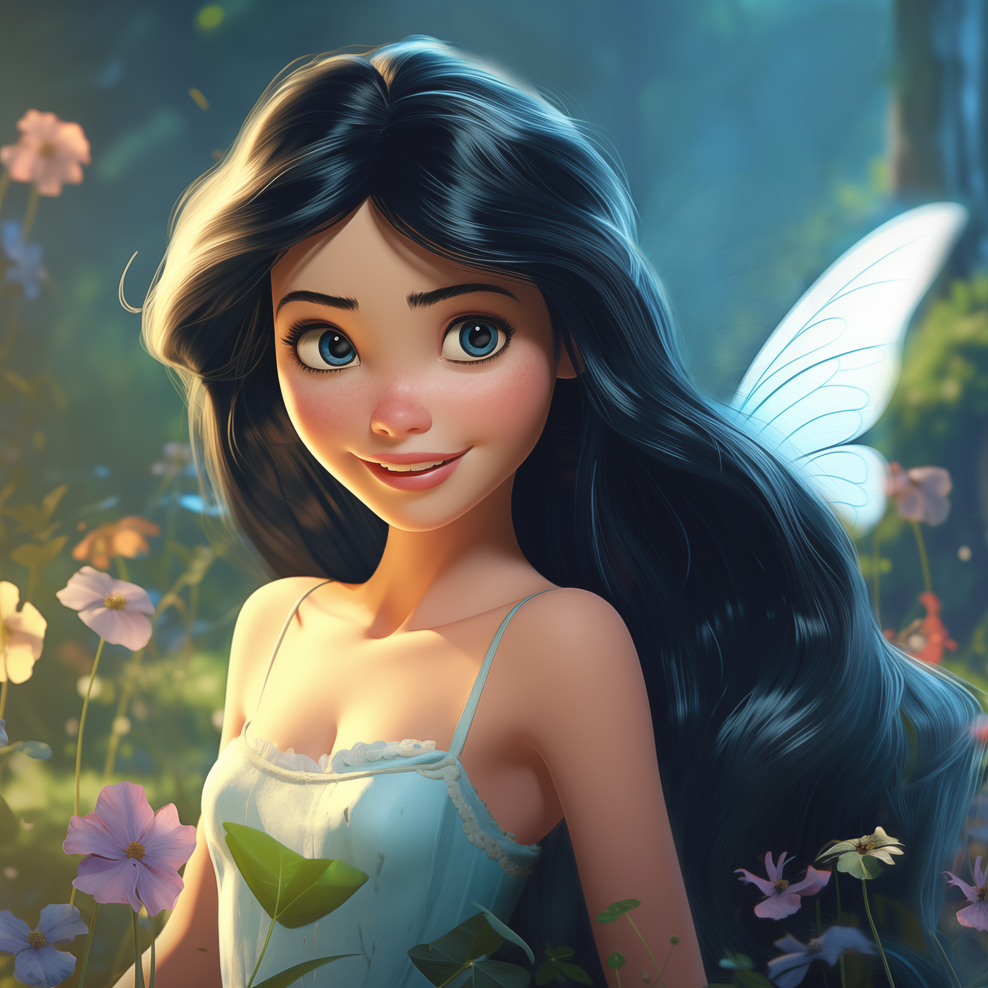 Izzy the fairy 17x17 print on high-quality artboard with UV ray laminate coating no glass required