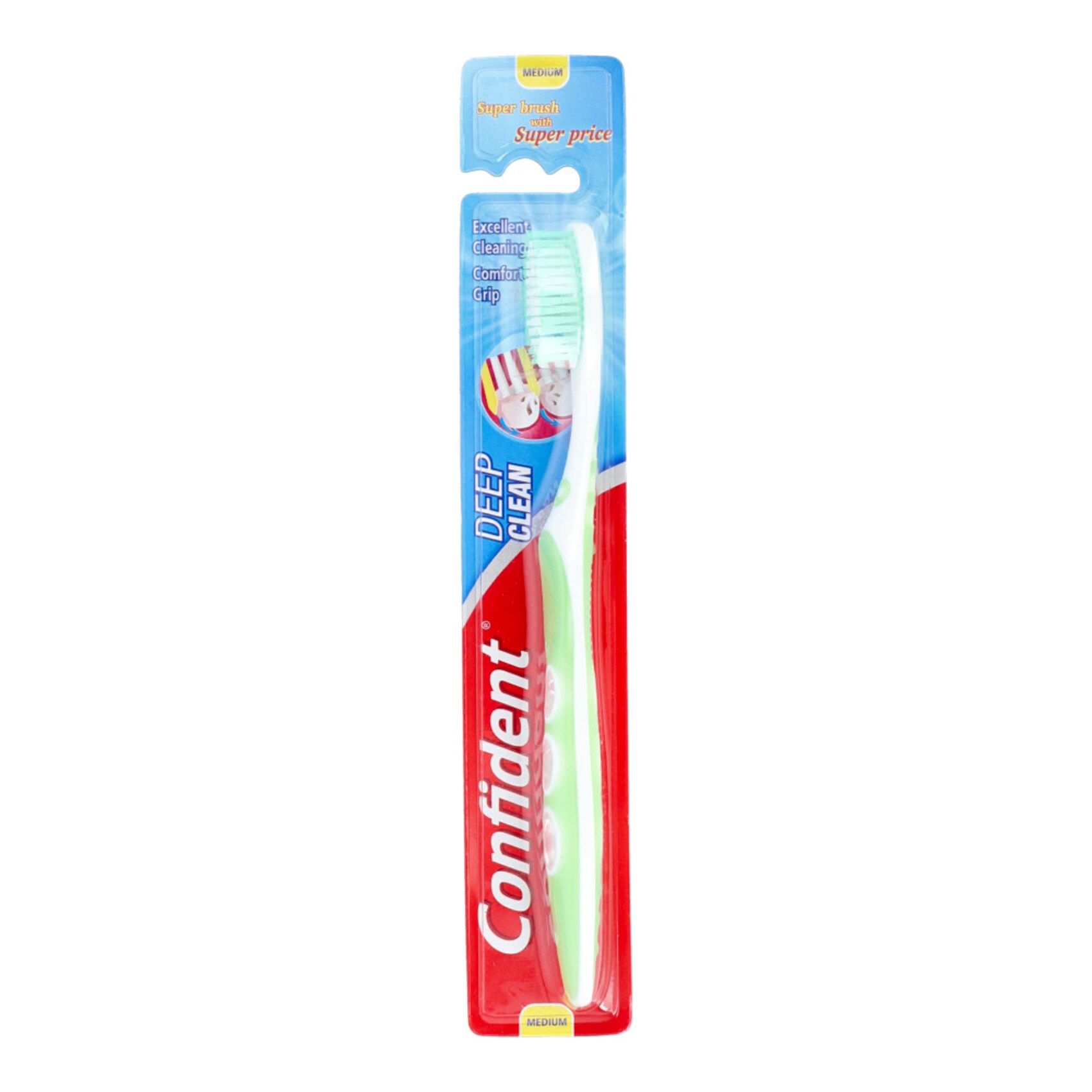  Confident Deep Clean Tooth Brush With Power-Tip Bristles and Comfortable Grip