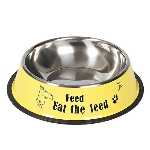 Pet Food Bowl Colored Large 11.5 inch