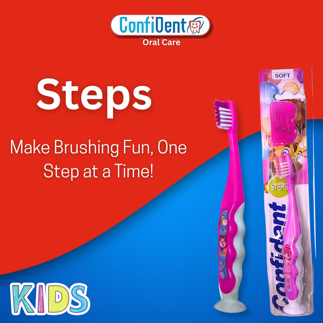  Confident Steps Kids Soft Bristles Tooth Brush