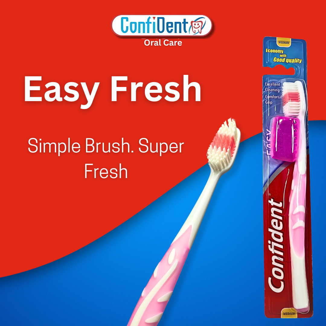  Confident Easy Fresh Medium Tooth Brush
