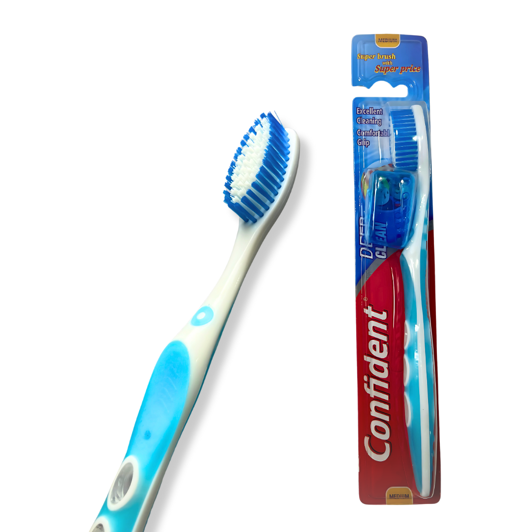  Confident Deep Clean Tooth Brush With Power-Tip Bristles and Comfortable Grip