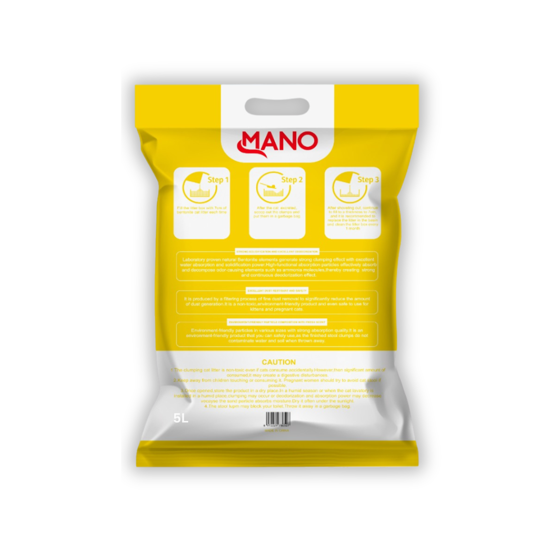Mano Cat Litter Lemon 5L