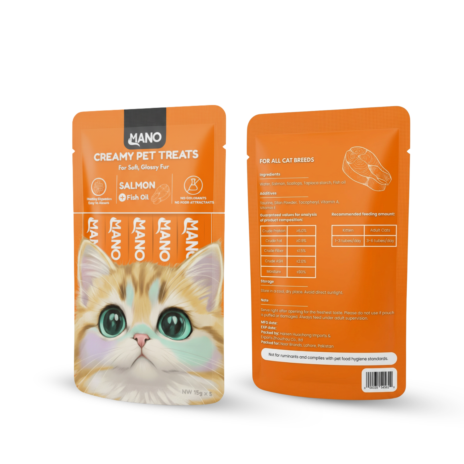 MANO Cat Creamy Treats (Salmon) 75g