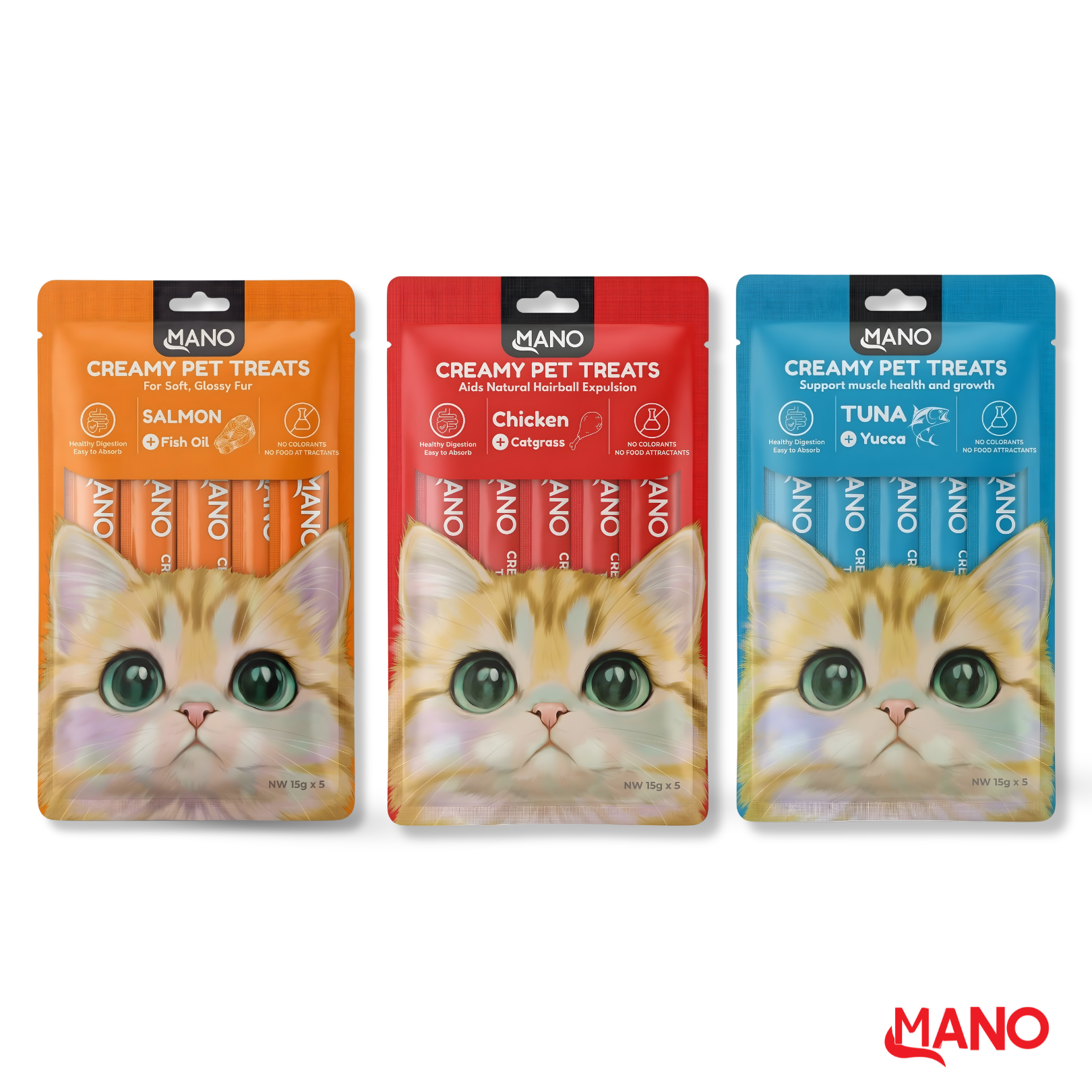 MANO Cat Creamy Treats (Chicken) 75g
