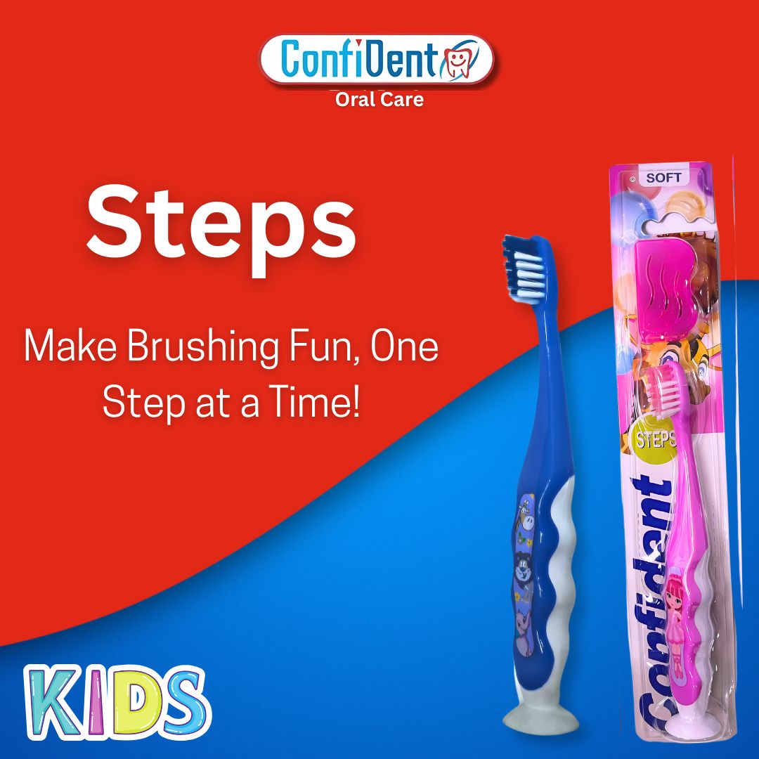  Confident Steps Kids Soft Bristles Tooth Brush