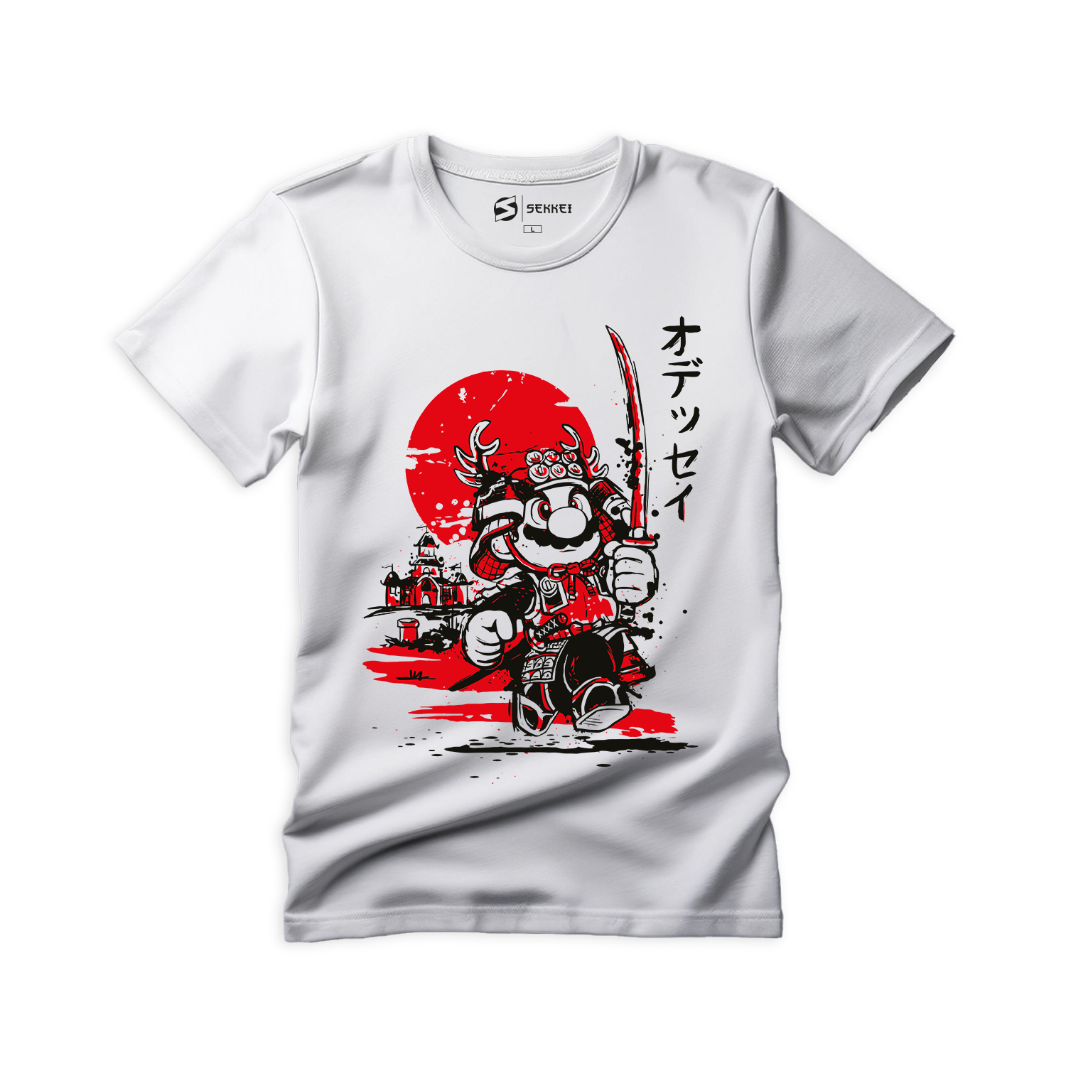 Camiseta Super Mario Samurai