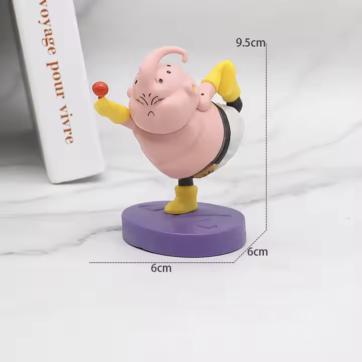 Figura de Majin Boo haciendo ejercicio (Yoga)
