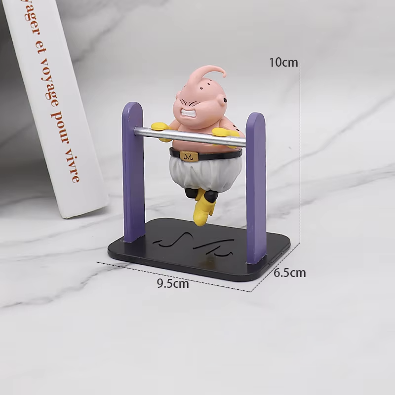 Figura de Majin Boo haciendo ejercicio (Barra)