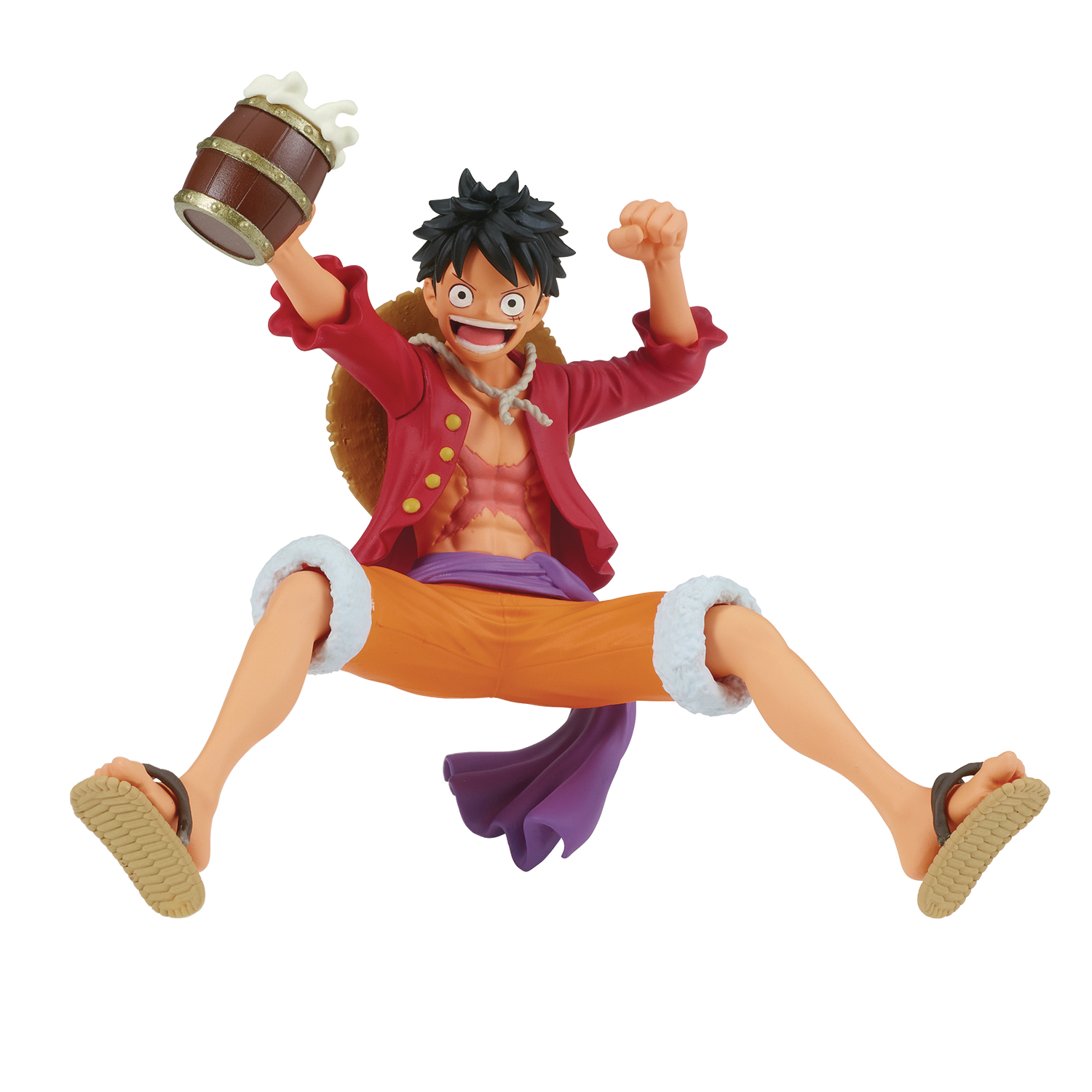 Figura Luffy con cerveza en mano