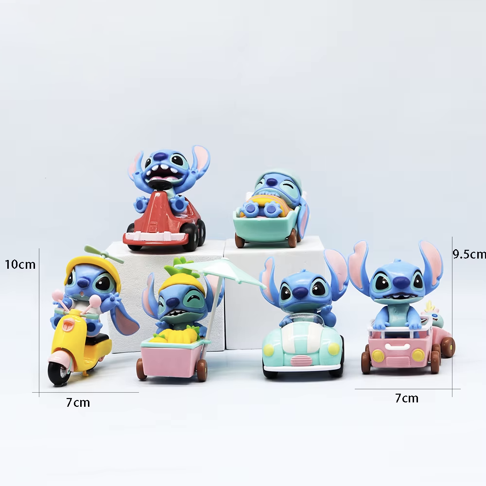 Colección figuras Stitch en Coches