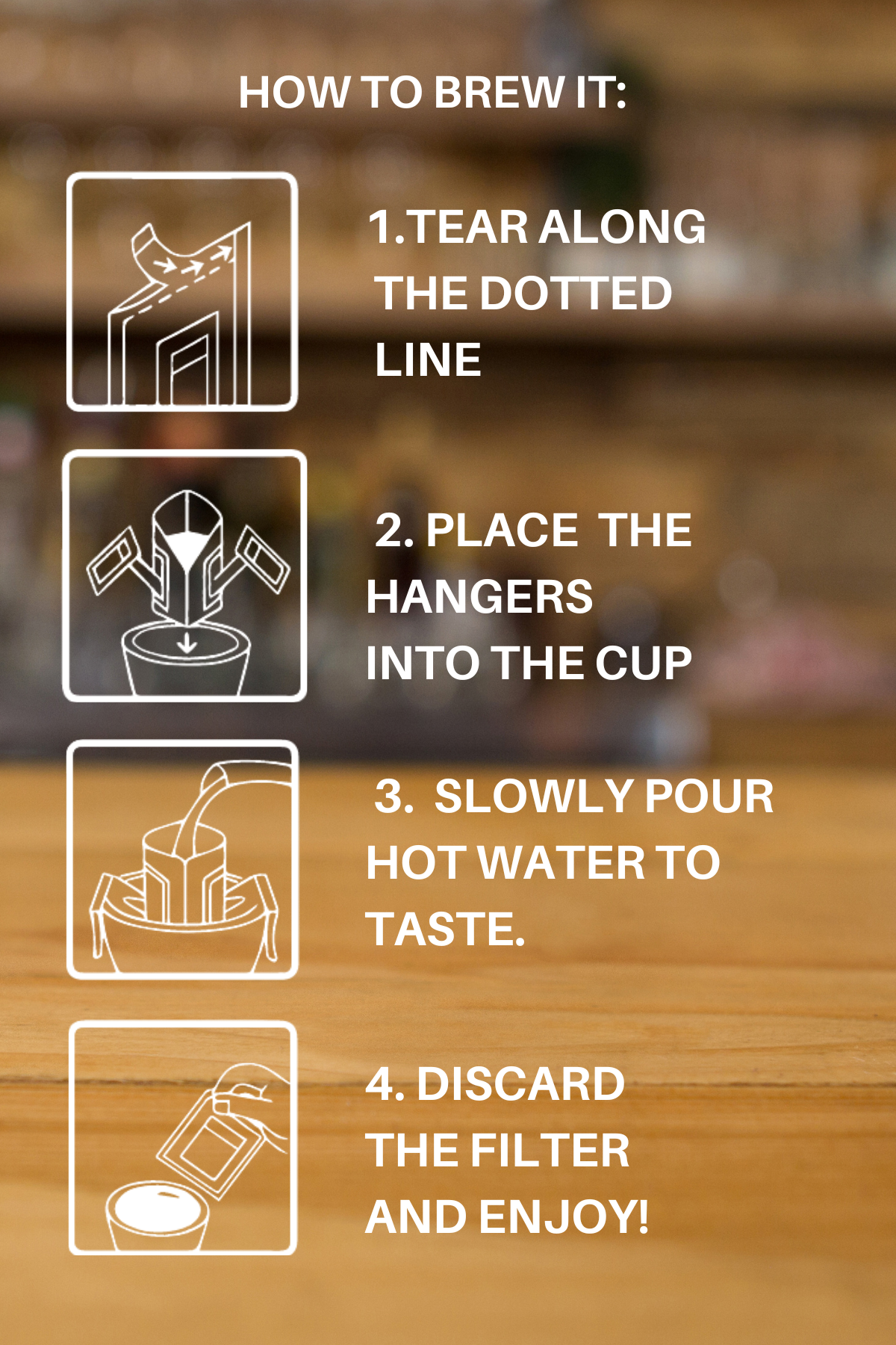 Portable Drip Coffee (8 Single-Serve Packs)