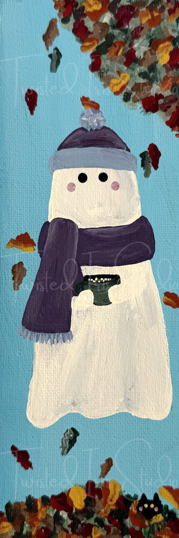 Ghosty & Hex: Sweater Weather – 2x6 Bookmark